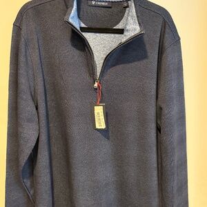 Cremieux Blue Label Jacquard Quarter-Zip Pullover